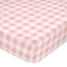 Fitted sheet HappyFriday BASIC KIDS Pink 60 x 120 x 14 cm Gingham