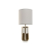 Bordlampe Home ESPRIT Hvit Gyllen Jern 50 W 220 V 35 x 35 x 78 cm