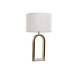 Bordlampe Home ESPRIT Hvit Gyllen Marmor Jern 50 W 220 V 38 x 38 x 70 cm