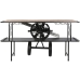 Consola Home ESPRIT Castanho Preto Madeira Metal 191 x 58 x 96 cm