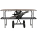 Consola Home ESPRIT Castanho Preto Madeira Metal 191 x 58 x 96 cm