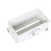 Jogo de Caixas Decorativas Home ESPRIT Sanderford Branco Madeira de abeto 35 x 22 x 15 cm (5 Peças)