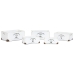 Set di Scatole Decorative Home ESPRIT Sanderford Bianco Legno di abete 35 x 22 x 15 cm (5 Pezzi)