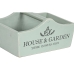 Cutii de depozitare Home ESPRIT The Garden Box Verde Lemn de brad 35 x 22 x 18 cm 4 Piese