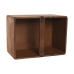 Scatole per conservare Home ESPRIT Marrone Legno di abete 35 x 25 x 20 cm 3 Pezzi