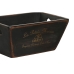 Krabice na uskladnenie Home ESPRIT Čierna Jedľové drevo 34 x 26 x 18 cm 4 Kusy