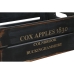Κουτιά αποθήκευσης Home ESPRIT Cox Apples 1830 Μαύρο ξύλο ελάτου 40 x 30 x 15 cm 3 Τεμάχια
