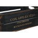 Oppbevaringsbokser Home ESPRIT Cox Apples 1830 Svart Grantre 40 x 30 x 15 cm 3 Deler