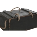 Opbevaringsbokse Home ESPRIT Sort Gran 38 x 24 x 20 cm 3 Dele