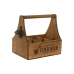 Box Home ESPRIT Cold Beer Braun Metall Tannenholz 6 Flaschen 27 x 19 x 26 cm