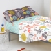 Drap housse HappyFriday MOSHI MOSHI Multicouleur Lit 1 persone