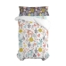 Drap housse HappyFriday MOSHI MOSHI Multicouleur Lit 1 persone