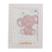 Κουβέρτα για Mωρό Ελέφαντας Ροζ Κέντημα Διπλή όψη 100 x 75 cm