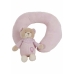 Almofada Cervical Lulu Cor de Rosa Urso de Peluche 20 x 24 cm