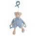 Peluche Sonajero Activity Azul Oso Pinza Terciopelo 26 cm