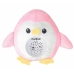 Peluche Musical Proyector Rosa Pingüino