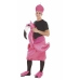 Kostyme voksne Rosa flamingo XL (3 Deler)