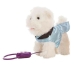 Bamse med Bevægelser Dog Hvid 22 cm (22 cm)