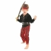 Maskeraadi kostüüm lastele Punane Piraat (4 Tükid, osad)