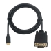 Adaptador USB-C para VGA Ewent Preto 1,8 m