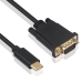 Adaptador USB-C para VGA Ewent Preto 1,8 m