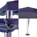 Pergola Gazebo Steel 300 x 300 x 250 cm Blue