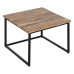 Set of 2 tables Black Natural 60 x 60 x 42 cm (2 Units)