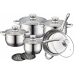 Batteria da Cucina Royalty Line 1232 Acciaio 12 Pezzi