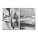 Schilderij Home ESPRIT Abstract 103 x 4,5 x 143 cm (2 Stuks)