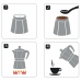 Italijanski Kuhalnik za Kavo Bialetti Moka Express Aluminij 200 ml 3 Cești