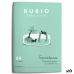 Writing and calligraphy notebook Rubio Nº04 A5 Espanhol 20 Folhas (10 Unidades)