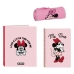 Papierwaren-Set Minnie Mouse Loving Rosa A4 3 Stücke