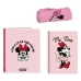 Schrijfset Minnie Mouse Loving Roze A4 3 Onderdelen