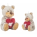 Fluffy toy Beige Bear Heart 22 cm