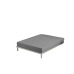 Fitted sheet Alexandra House Living Dark grey 105 x 190/200 cm