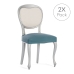 Housse de Chaise Eysa BRONX Vert émeraude 50 x 5 x 50 cm 2 Unités