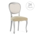 Stol deksel Eysa BRONX Beige 50 x 5 x 50 cm 2 enheter