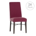 Housse de Chaise Eysa BRONX Bordeaux 50 x 55 x 50 cm 2 Unités