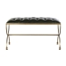 Banca Piedi Letto DKD Home Decor 90 x 38 x 52 cm Dorato Metallo Verde Metallizzato