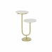 Mesa de apoio DKD Home Decor Dourado Metal Mármore 45 x 27 x 63 cm