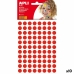 Stickers Apli Kids Gomets Rood Cirkelvormig (1 Onderdelen) (10 Stuks)