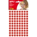 Stickers Apli Kids Gomets Rood Cirkelvormig (1 Onderdelen) (10 Stuks)