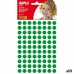 Stickers Apli Kids Gomets Groen Cirkelvormig (10 Stuks)