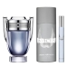 Sett herre parfyme Paco Rabanne 3 Deler Invictus