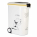 Pet food canister Curver 794096 S kolečky Bílý Plastické 20 kg 54 L 49,3 x 27,8 x 60,5 cm