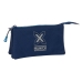 Trousse Fourre-Tout Triple Munich Nautic Blue marine 22 x 12 x 3 cm