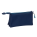 Trousse Fourre-Tout Triple Munich Nautic Blue marine 22 x 12 x 3 cm