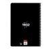 Libreta Real Madrid C.F. Negro Blanco A4