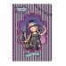 Notebook Gorjuss Up and away Lila A4