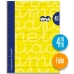 Cuaderno Lamela 4 mm Amarillo Din A4 5 Piezas 80 Hojas